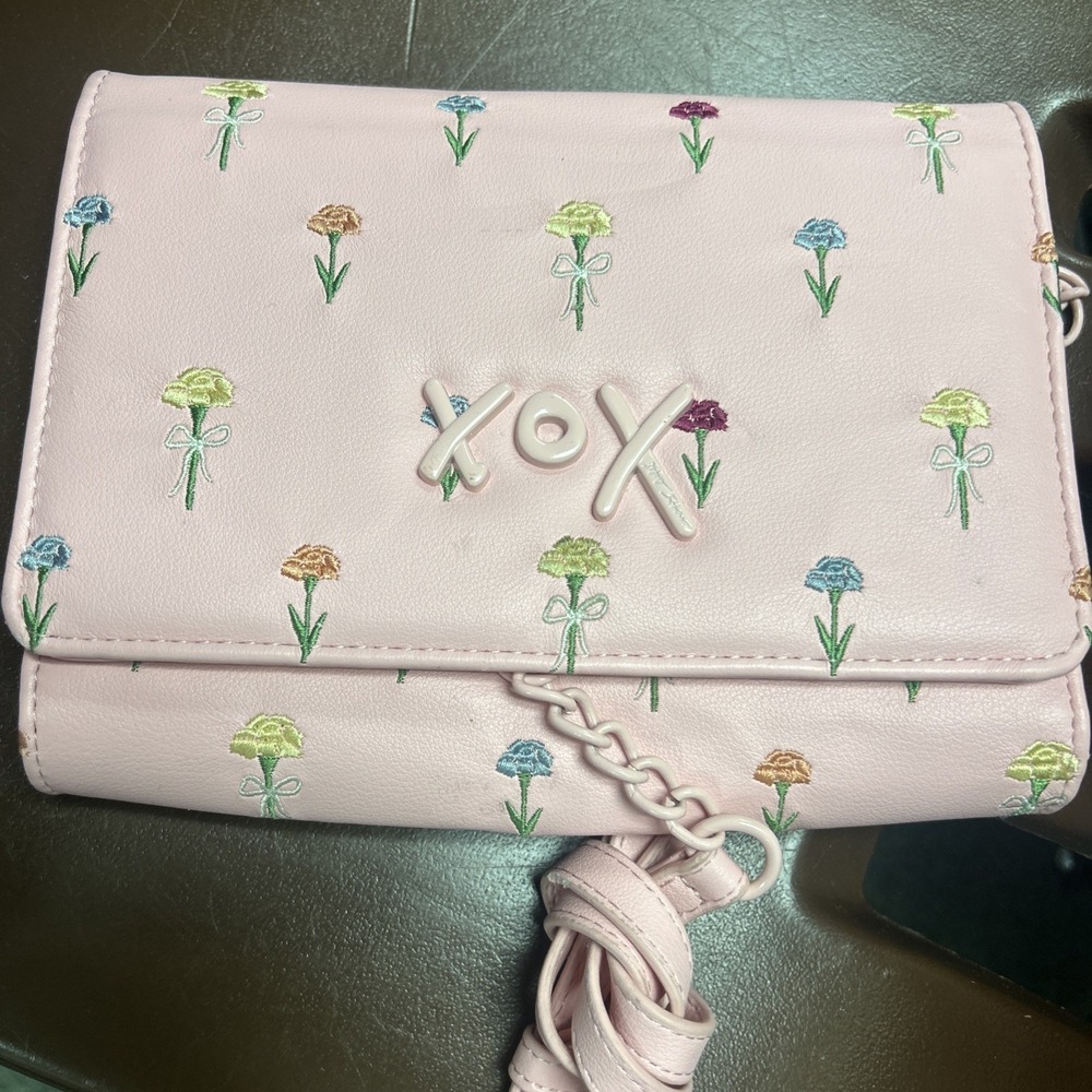 Betsey Johnson Pink  Floral Crossbody Bag